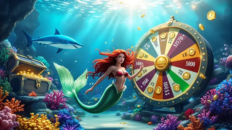Arena tembak ikan X88 pada perangkat mobile dengan target laut berwarna